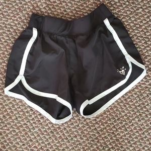 Black and white justice shorts